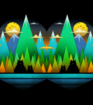 Geometric Landscape Bears