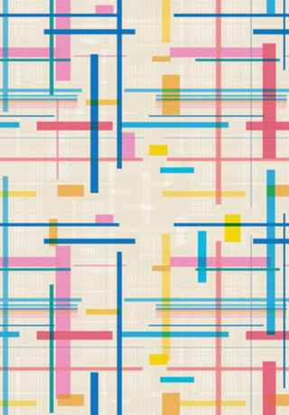 Geometric Fall In Line Glitch