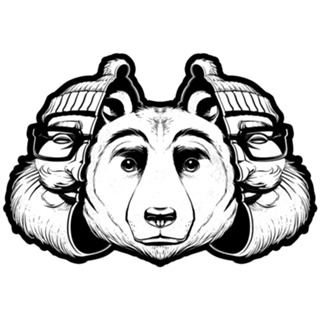 Bear Inside Black And White
