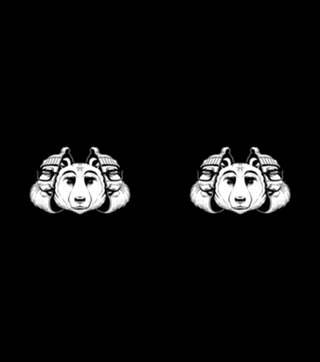 Bear Inside Black And White