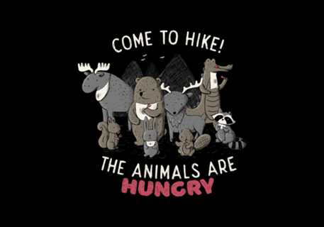 Come to Hike! The animals Are Hungry