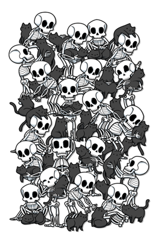 Cat Skull Party