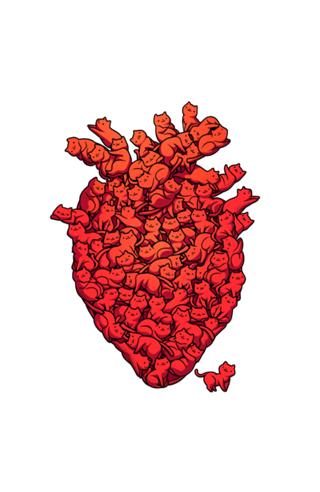 I Love Cat Heart