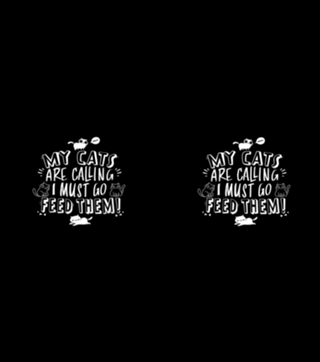 My Cats Are Calling And I Must Go Feed Them