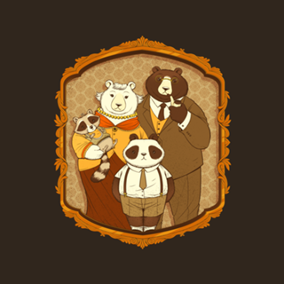 Family Portrait Mama Papa Bear