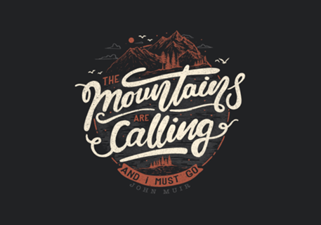 The mountains are calling and I must go - dark