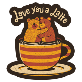 I Love You a Latte Bears Valentine