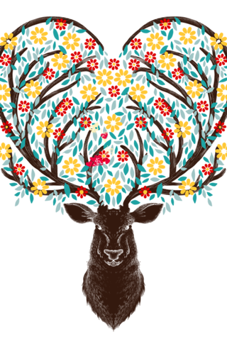 Blooming Deer