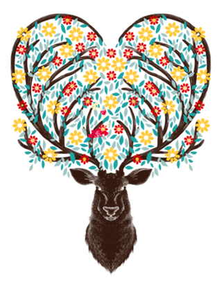 Blooming Deer