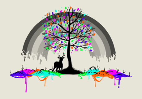 Melting Rainbow Colors Parasite