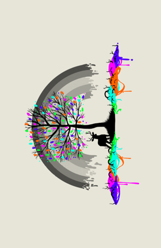 Melting Rainbow Colors Parasite