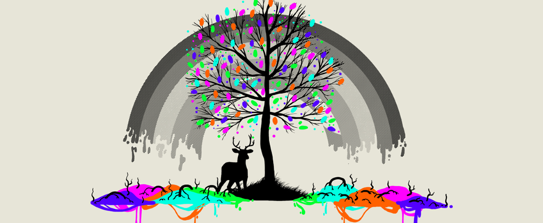 Melting Rainbow Colors Parasite