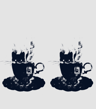 Having Tea With my Lovely Cat