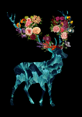 Spring itself floral dark