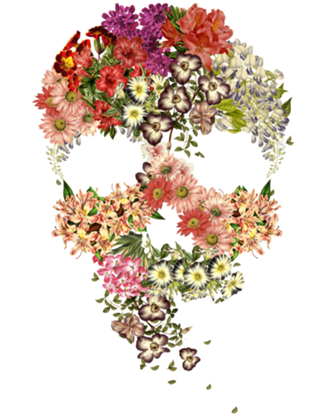 Skull Floral Decay