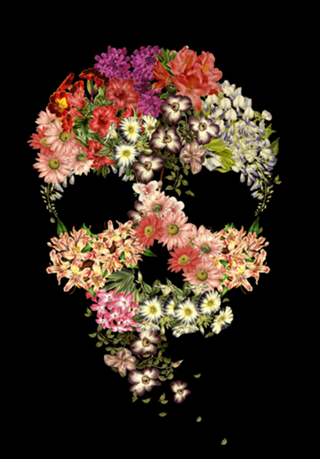 Skull Floral Decay