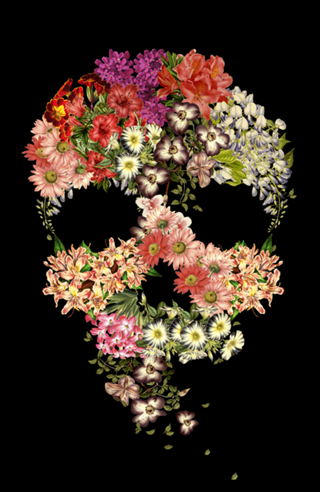 Skull Floral Decay