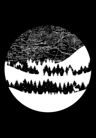 Map Silhouette Circle