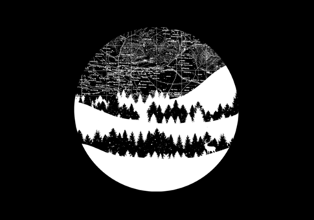 Map Silhouette Circle