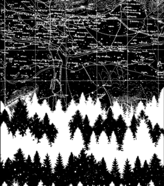 Map Silhouette Square