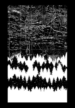 Map Silhouette Square
