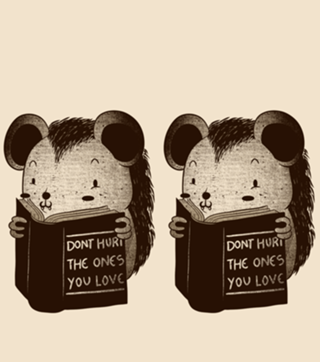 Hedgehog Book Don't Hurt The Ones You Love
