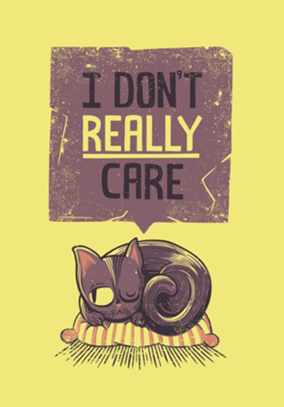 I Don't Care Cat