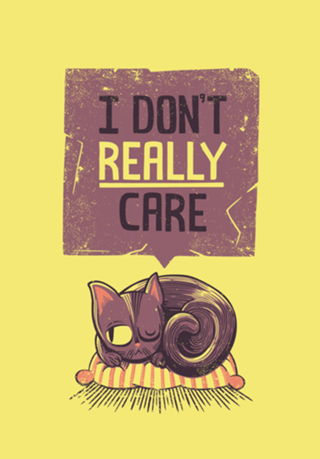 I Don't Care Cat