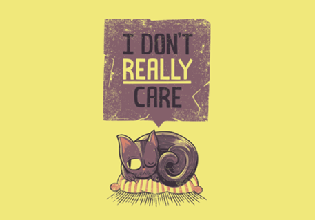 I Don't Care Cat