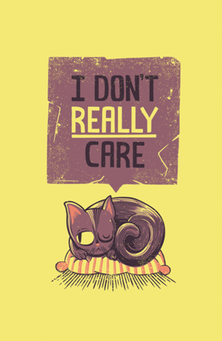 I Don't Care Cat