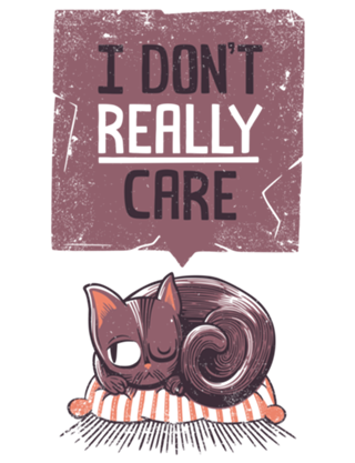 I Don't Care Cat