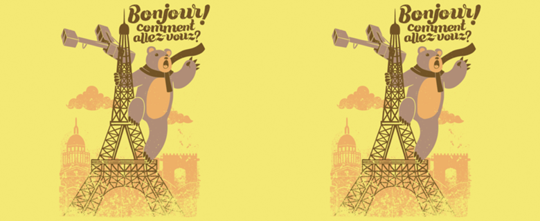 Paris King Kong Bear Eiffel Tower