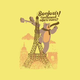 Paris King Kong Bear Eiffel Tower