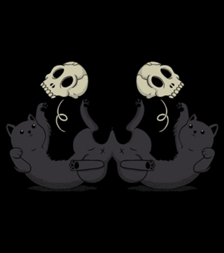 Skull Black Cat
