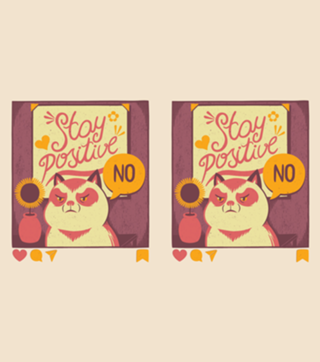 Stay Positive Cat