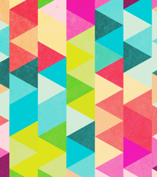 Bubblegum Triangles Pattern