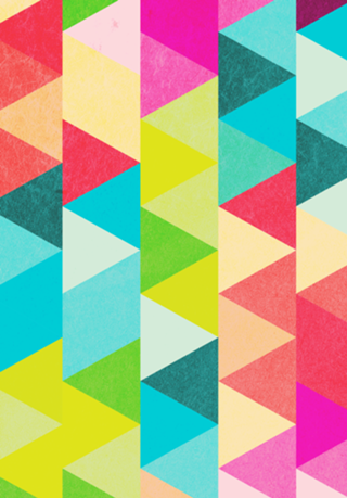 Bubblegum Triangles Pattern