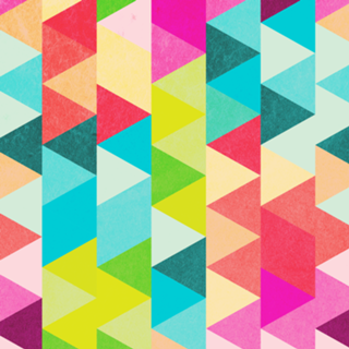 Bubblegum Triangles Pattern