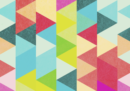 Bubblegum Triangles Pattern