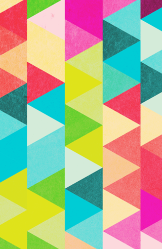 Bubblegum Triangles Pattern