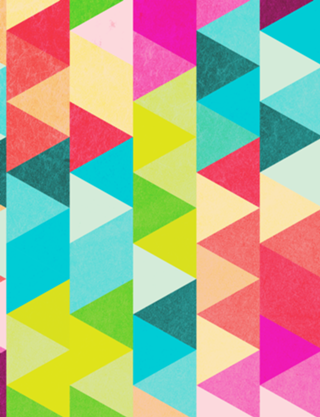 Bubblegum Triangles Pattern