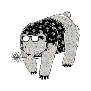 Goth Bear Florida Vacation