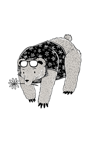 Goth Bear Florida Vacation