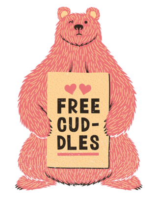 Cute Bear Free Cuddles Pink