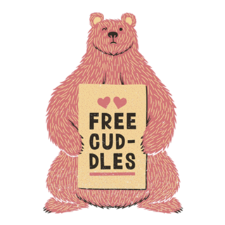 Cute Bear Free Cuddles Pink