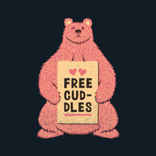 Cute Bear Free Cuddles Pink