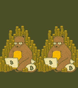 Bitcoin Miner T-shirt Bear