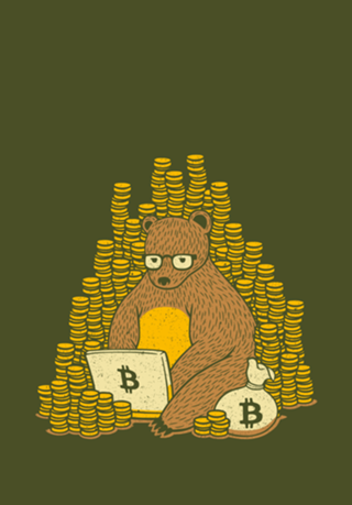 Bitcoin Miner T-shirt Bear