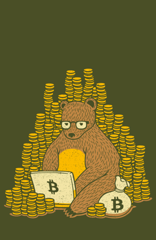Bitcoin Miner T-shirt Bear