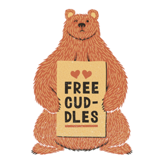 Cute Bear Free Cuddles Orange